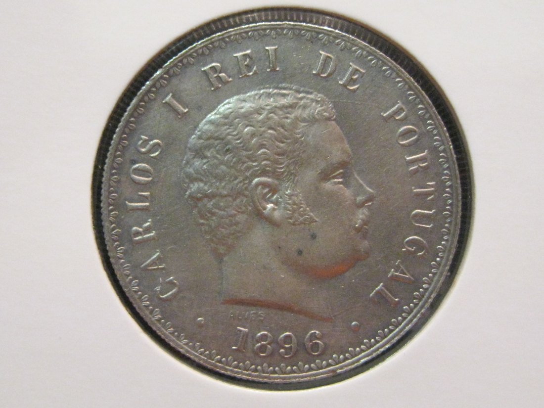 PORTUGAL 500 REIS 1895.GRADE-PLEASE SEE PHOTOS