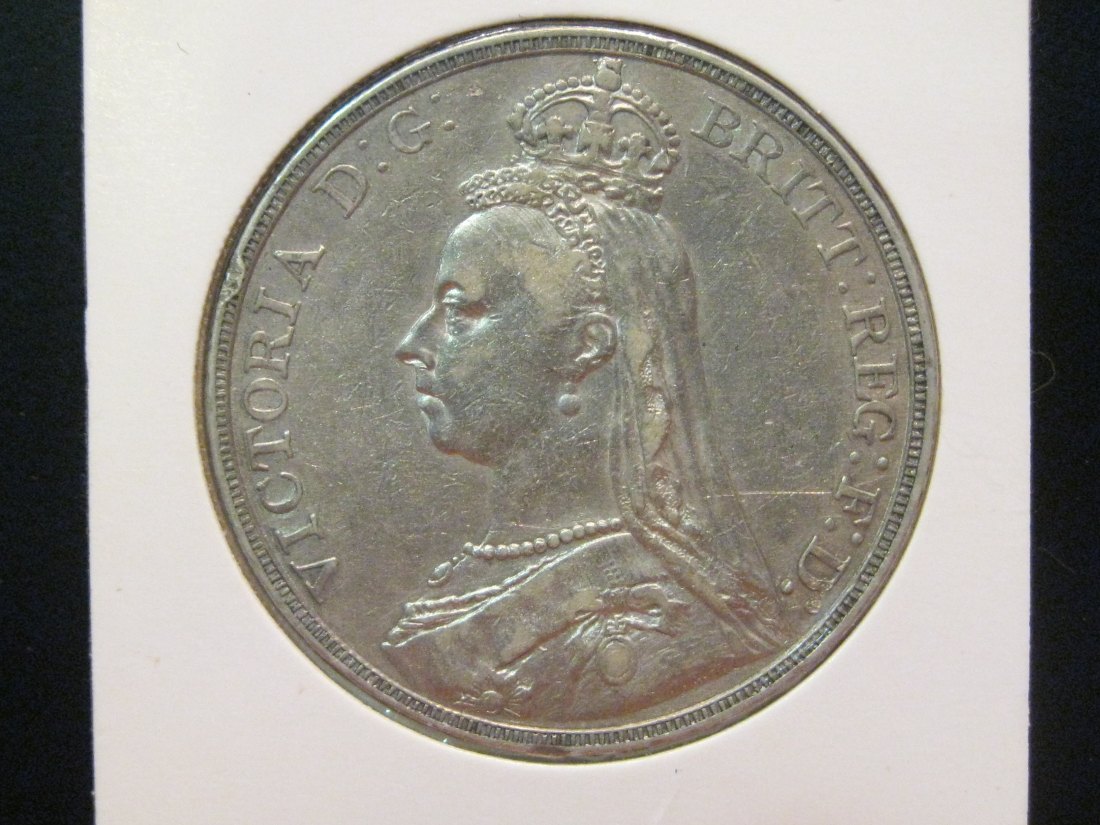 GREAT BRITAIN 1 CROWN 1889.GRADE-PLEASE SEE PHOTOS