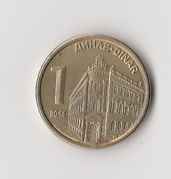  1 Dinar  Republik Serbien 2014 (K830)   