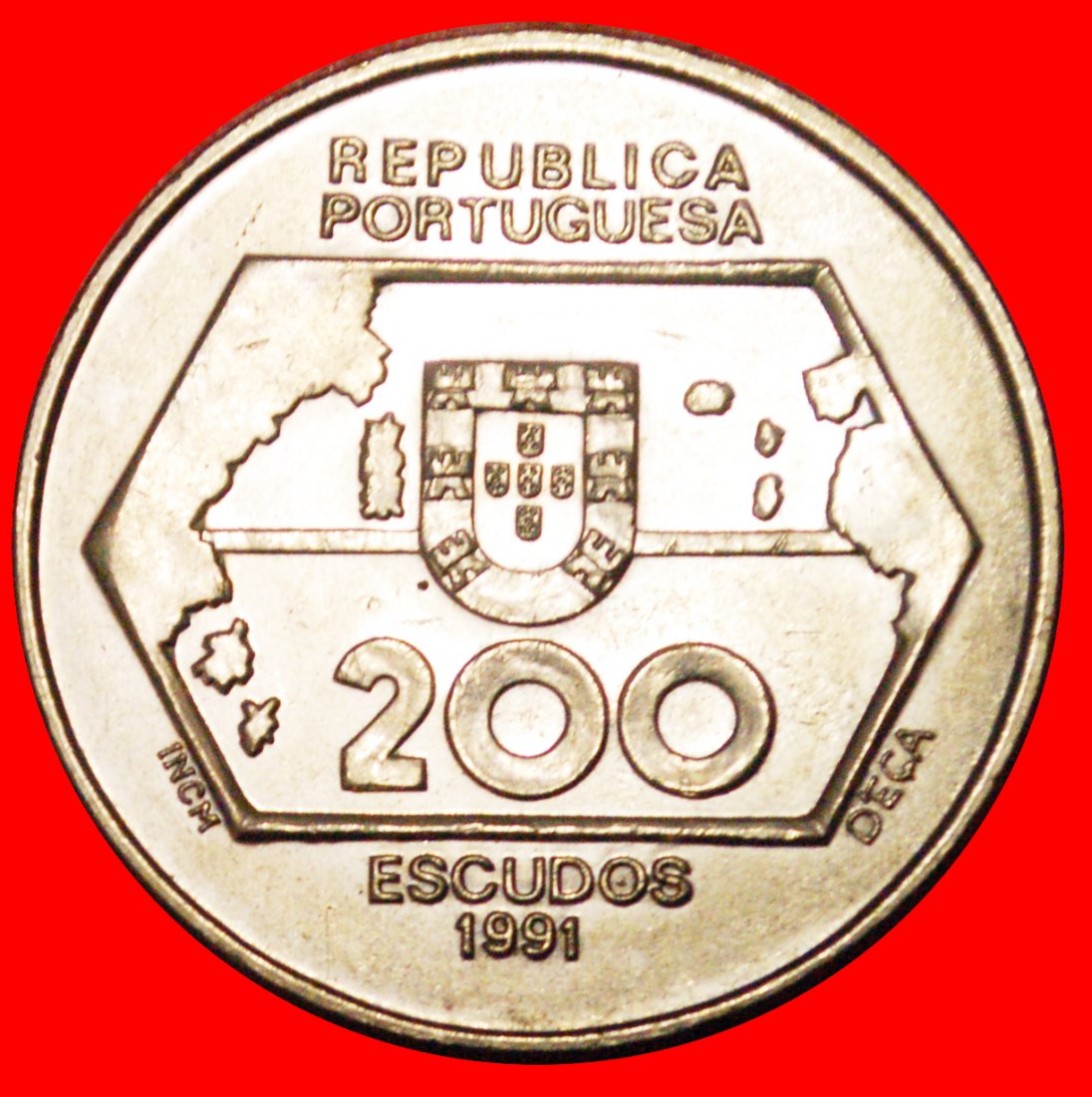  √ SCHIFF: PORTUGAL ★ 200 ESCUDOS 1452 1486 1991!   