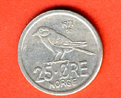  Norwegen 25 Öre 1971   