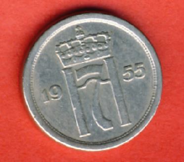  Norwegen 25 Öre 1955   