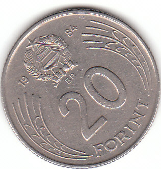 Ungarn (C142)b. 20 Forint 1984 siehe scan