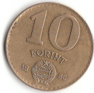 Ungarn (C146)b. 10 Forint 1986 siehe scan