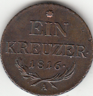 (026) Österreich 1806-1835, 1 Kreutzer 1816 A