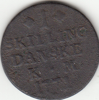 (047) Dänemark 1766-1808, 1 Skilling 1771