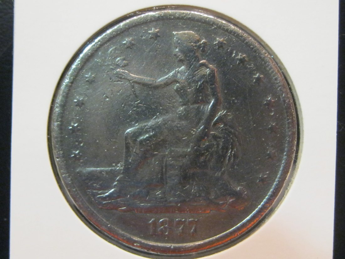 USA 1 TRADE DOLLAR 1877S.PLEASE SEE PHOTOS AND READ BELOW.