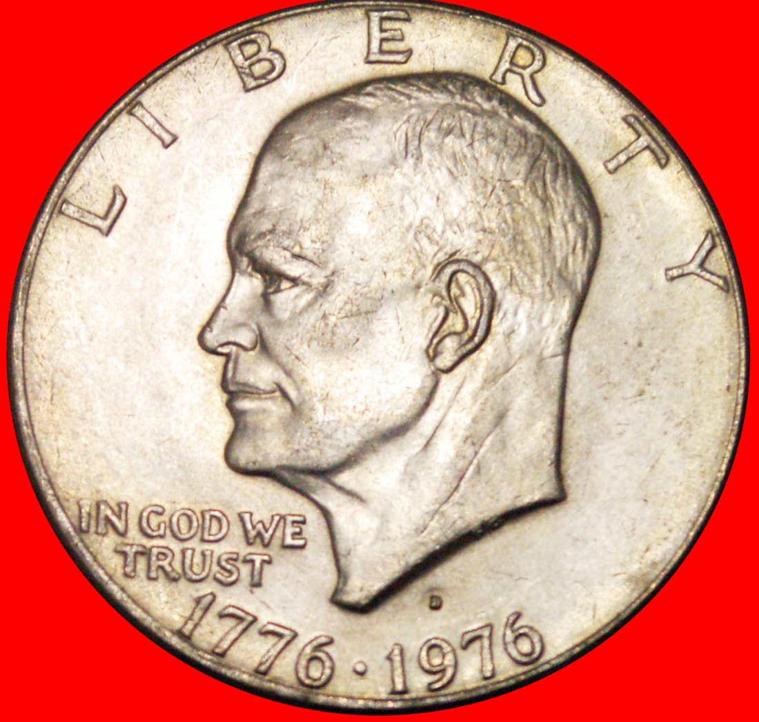  √ LUNAR DOLLAR (1971-1999): USA ★ 1 DOLLAR 1776-1976D! LOW START★ NO RESERVE!!!   