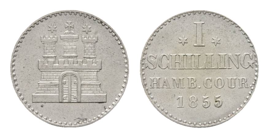  Hamburg, Kleinmünze 1855   