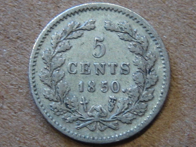  Niederlande 5 Cents 1850   