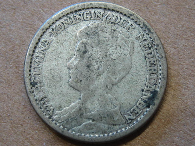  Niederlande 25 Cents 1918   