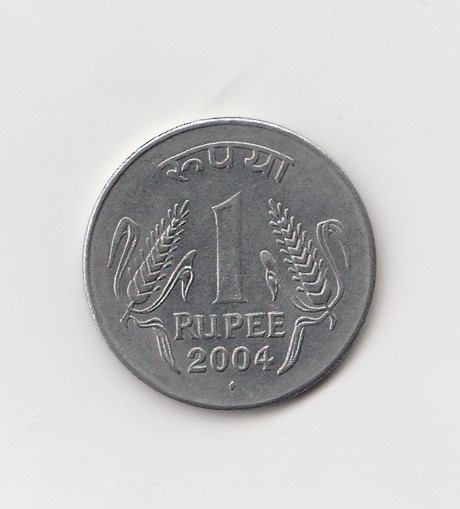  1 Rupee Indien 2004  mit Raute unter der Jahreszahl  (K856)   