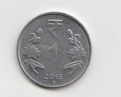  1 Rupee Indien 2015 mit Stern unter der Jahreszahl   (K877)   