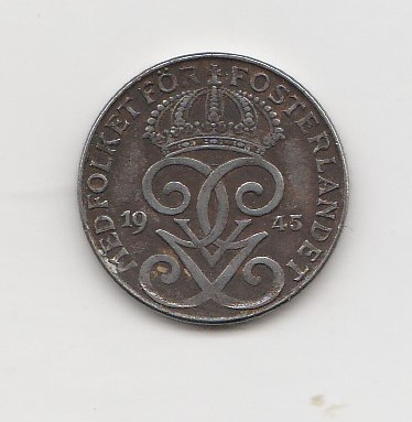  2 Öre Schweden 1945 (K883)   