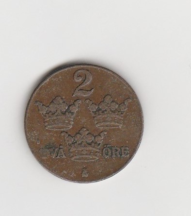  2 Öre Schweden 1937 (K885)   