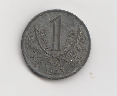 1 Krone Tschechoslowakai 1943 Böhmen und Mähren (K890)
