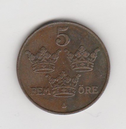  5 Öre Schweden 1919 (K894)   