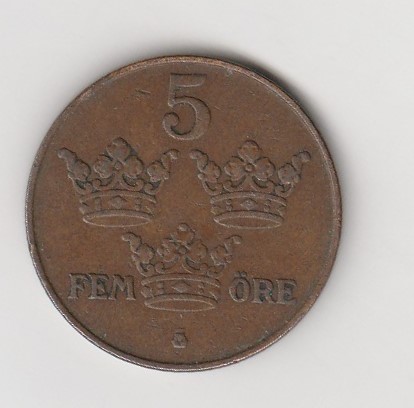  5 Öre Schweden 1925 (K897)   