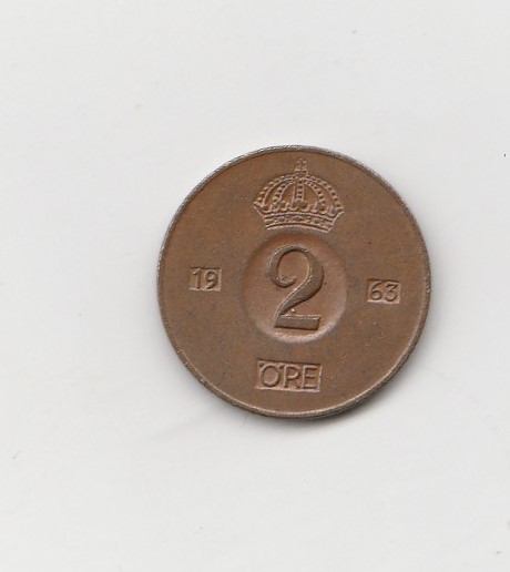  2 Öre Schweden 1963 (K926)   