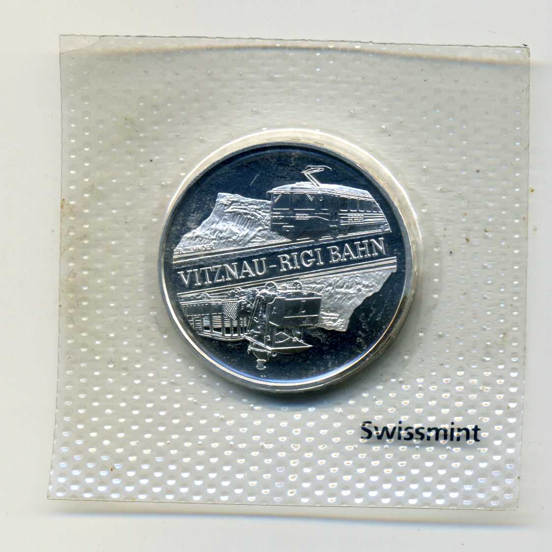 20 Franken 2008 Viznau Rigi Bahn stempelglanz im Original Blister