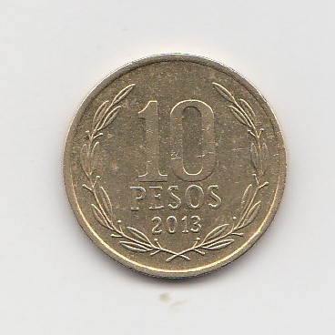  10 Pesos Chile 2013 (K971)   