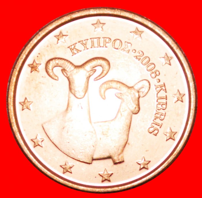  § SHIP: CYPRUS ★ 2 EURO CENT 2008 UNC! LOW START ★ NO RESERVE!   