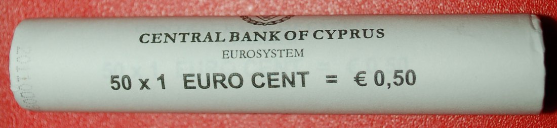  + GREECE: CYPRUS ★ 1 CENT 2011 UNC ROLL! MOUFLONS! LOW START ★ NO RESERVE!!!   