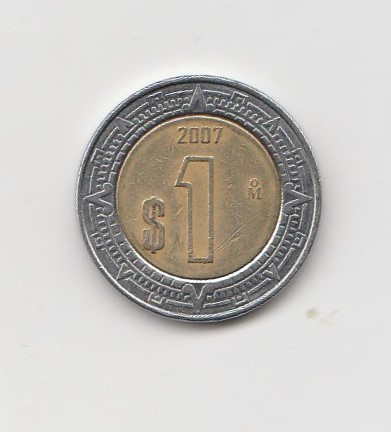  1 Peso Mexiko 2007 (K986)   