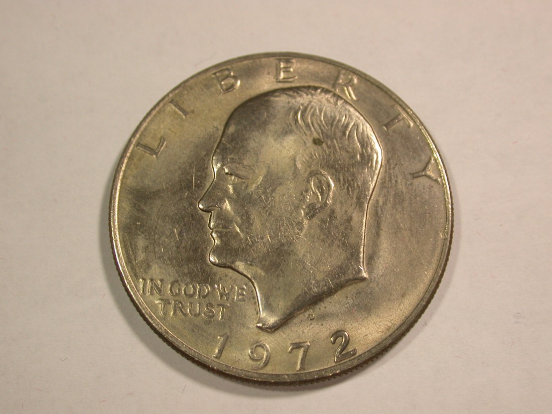  B26 USA 1 Dollar 1972 D Eisenhower in vz-st/f.st Originalbilder   