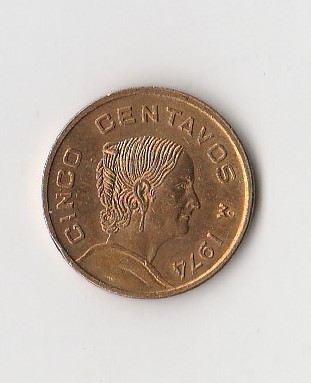  5 Centavos Mexiko 1974 (K996)   
