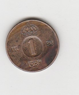  1 Ore Schweden 1953 (I031)   