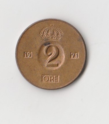  2 Öre Schweden 1971 (I032)   