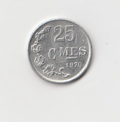 25 Centimes Luxemburg 1970 (I059)