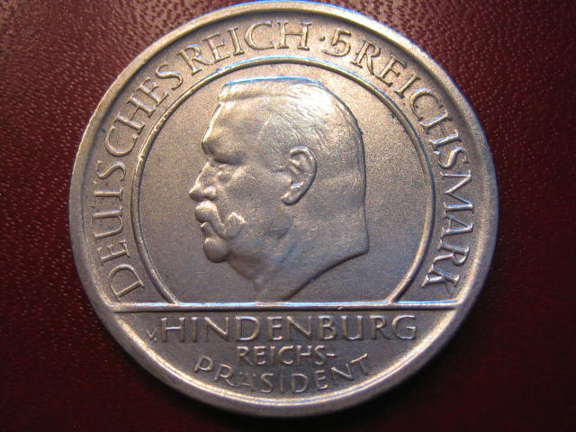  WR 5 Reichsmark Schwurhand 1929 A   