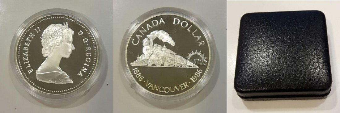  Kanada  1 Dollar  1986  FM-Frankfurt  Feingewicht: 11,66g Silber  pp   