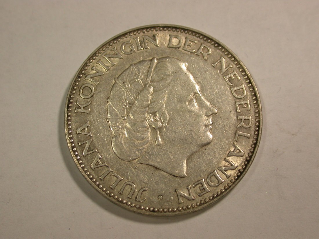  B27 Niederlande 2,5 Gulden 1959 in vz/vz+  Originalbilder   