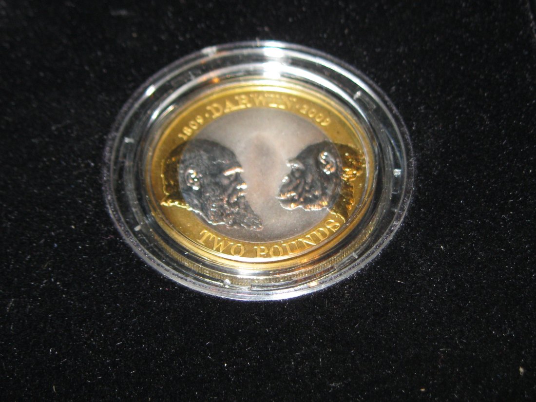 GREAT BRITAIN 2 POUNDS 2009. 200 ANNS DARWIN BIRTH.GRADE-PLEASE SEE PHOTOS.