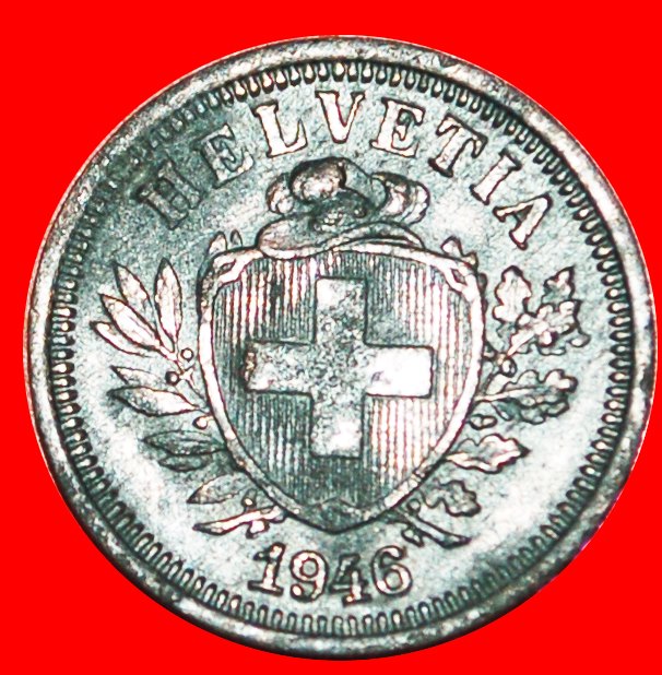  * HAT ON THE SHIELD: SWITZERLAND ★ 1 RAPPEN 1946B! LOW START ★ NO RESERVE!   