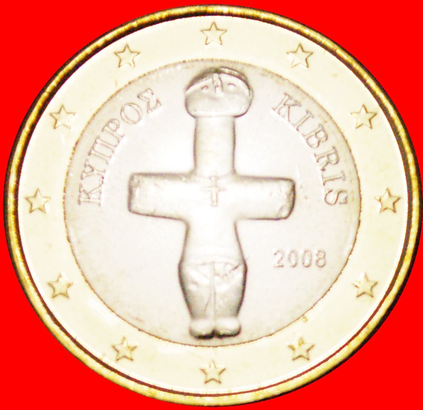  * FINLAND 2007: CYPRUS ★ 1 EURO 2008 UNC! LOW START ★ NO RESERVE!!!   