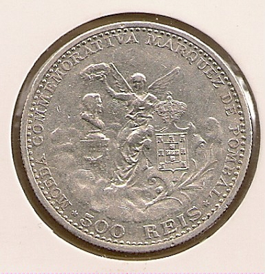  Portugal - 500 Reis 1910 Manuel II   