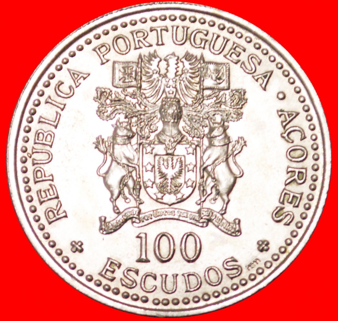 √ FLOWERS: AZORES ★ 100 ESCUDOS 1986 UNC MINT LUSTER! LOW START ★ NO RESERVE!