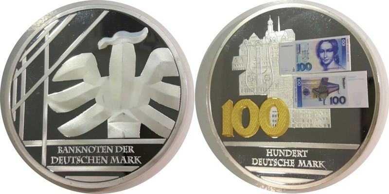  Deutschland   Medaille   100 Mark   FM-Frankfurt   Gewicht: 110g  PP   