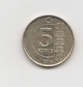  5 Kurus Türkei 2014 (I083)   