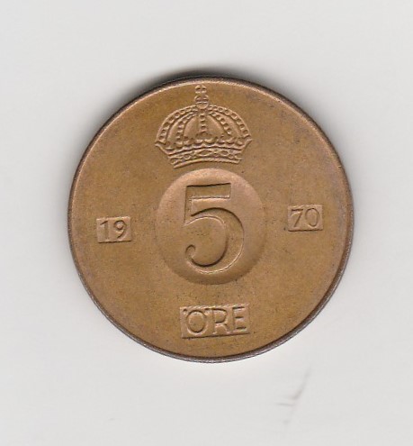  5 Öre Schweden 1970 (I089)   