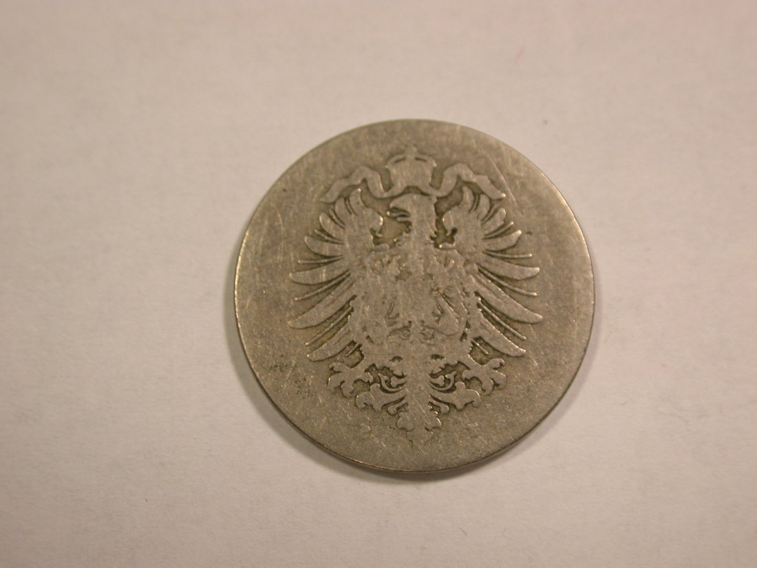  C01 KR 10 Pfennig 1874 B in gering-schön  Orginalbilder   