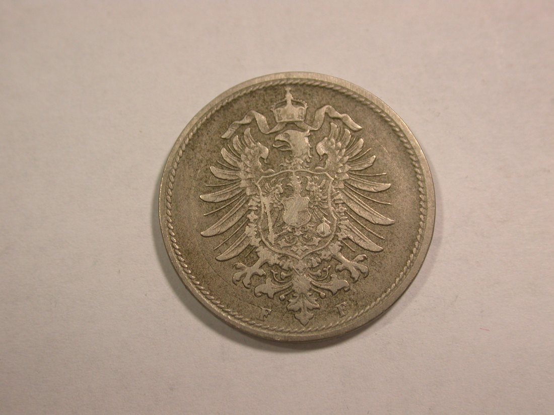  C01 KR 10 Pfennig 1875 F in f.ss besser !! Orginalbilder   