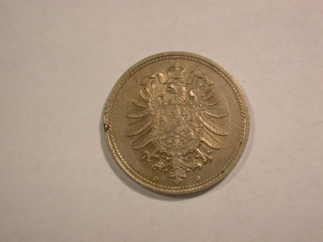  C01 KR 10 Pfennig 1888 D in vz-st/f.st Rdf. Erhaltung !!!  Orginalbilder   