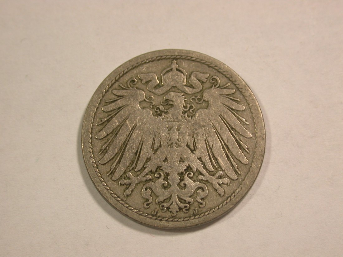  C01 KR 10 Pfennig 1890 J in f. schön  Orginalbilder   