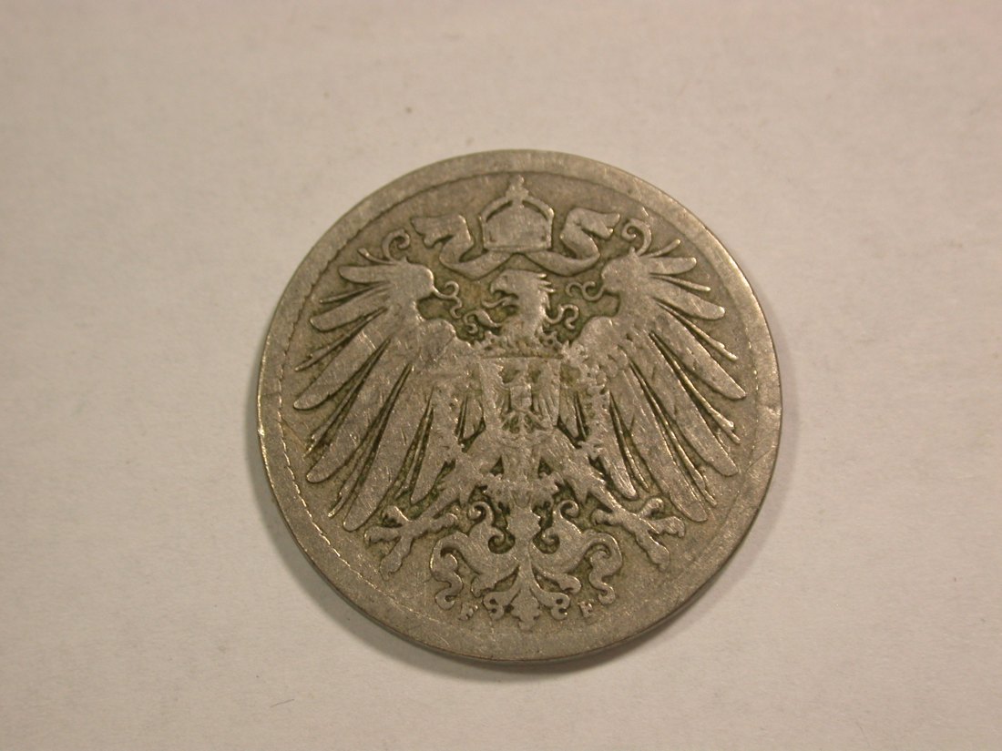  C01 KR 10 Pfennig 1891 F in f.schön  Orginalbilder   