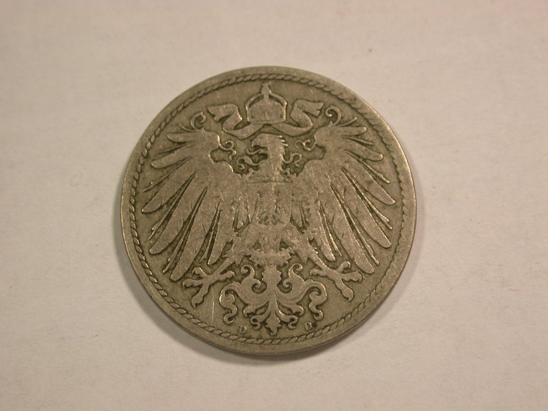  C01 KR 10 Pfennig 1892 D in f.ss  Orginalbilder   